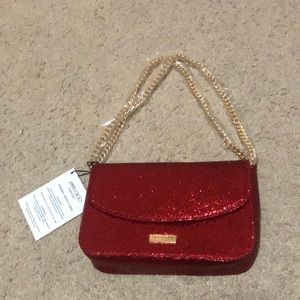 Jimmy Choo Sparkly Glitter Red Bag